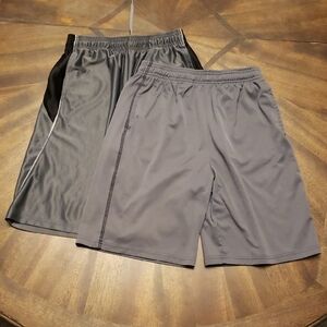 Boys 14/16 Gray Athletic Shorts 2 Pair